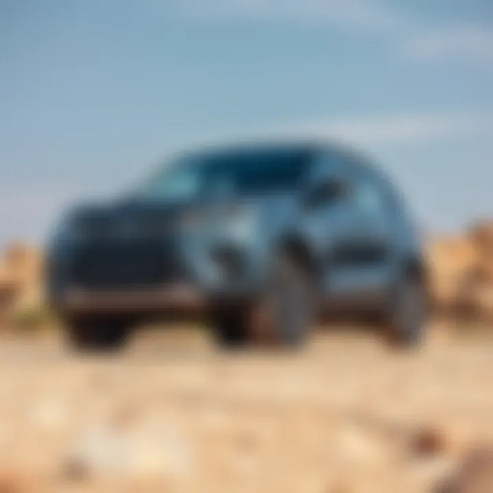 Ground Clearance of Suzuki Grand Vitara Clear view of Suzuki Grand Vitara showcasing ground clearance