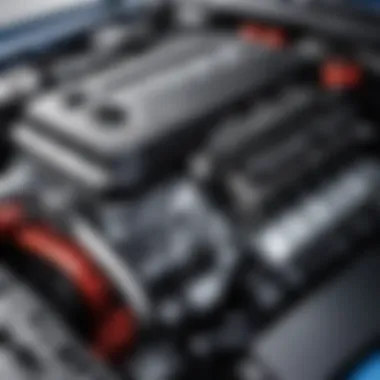 Detailed view of the engine showcasing Toyota's engineering excellence