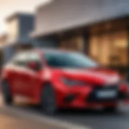 Exterior view showcasing the sleek design of the Toyota Corolla
