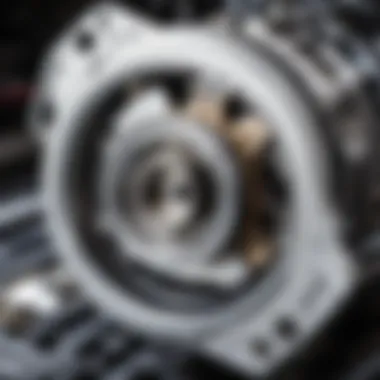 Close-up of a Toyota RAV4 starter assembly