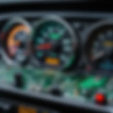 Circuit Board Wear Impacting Dashboard Functionality Close-up of a vehicle's circuit board showing signs of wear