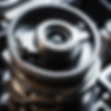 Close-Up View of PCV Valve Close-up of a positive crankcase ventilation valve