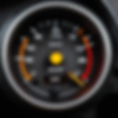 Visual of the dashboard warning light for low tire pressure.