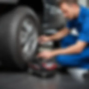 Mechanic diagnosing a vehicle with noticeable gas pedal vibrations