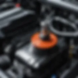 Illustration of valve cover with sealant application