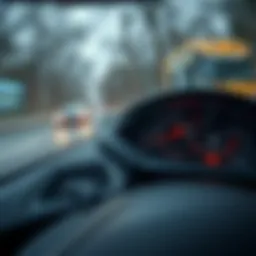 Illustration of car vibrations at high speeds