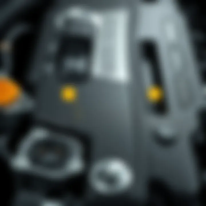 Volkswagen engine components showing sensor locations