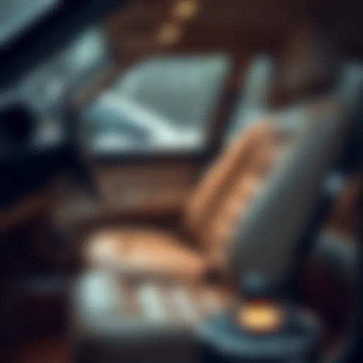 Sophisticated Interior of the Volvo 940 Close-up of the Volvo 940's interior features and dashboard layout