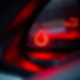 Warning light indicating an oil issue in a car