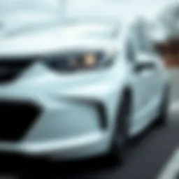 Sleek design of a white Chevrolet Cruze showcasing its elegance